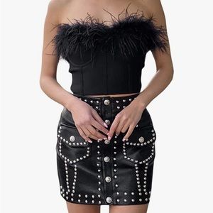 Feather Crop Top 🪶